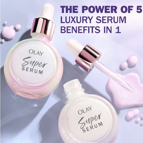 Olay Super Serum 5 in 1 Benefit Face Serum - 1 fl oz - Picture 5 of 9